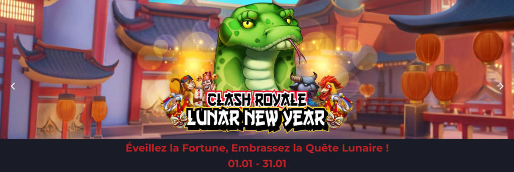 Bannière Clash Royale du casino Lucky31